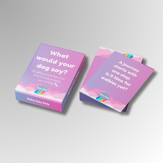 Affirmation card deck: What would your dog say?
