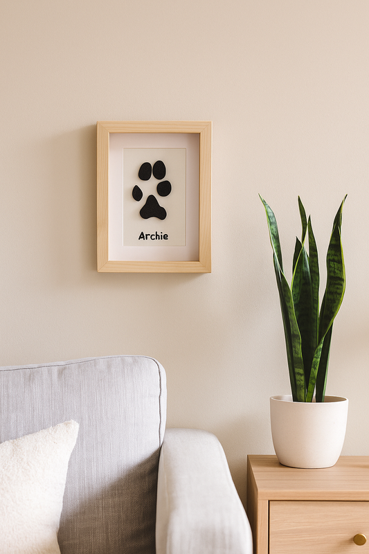 Custom Paw Print Frame