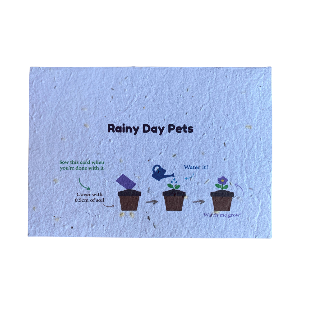 Greyhound and Cuddlepillar Greeting Card