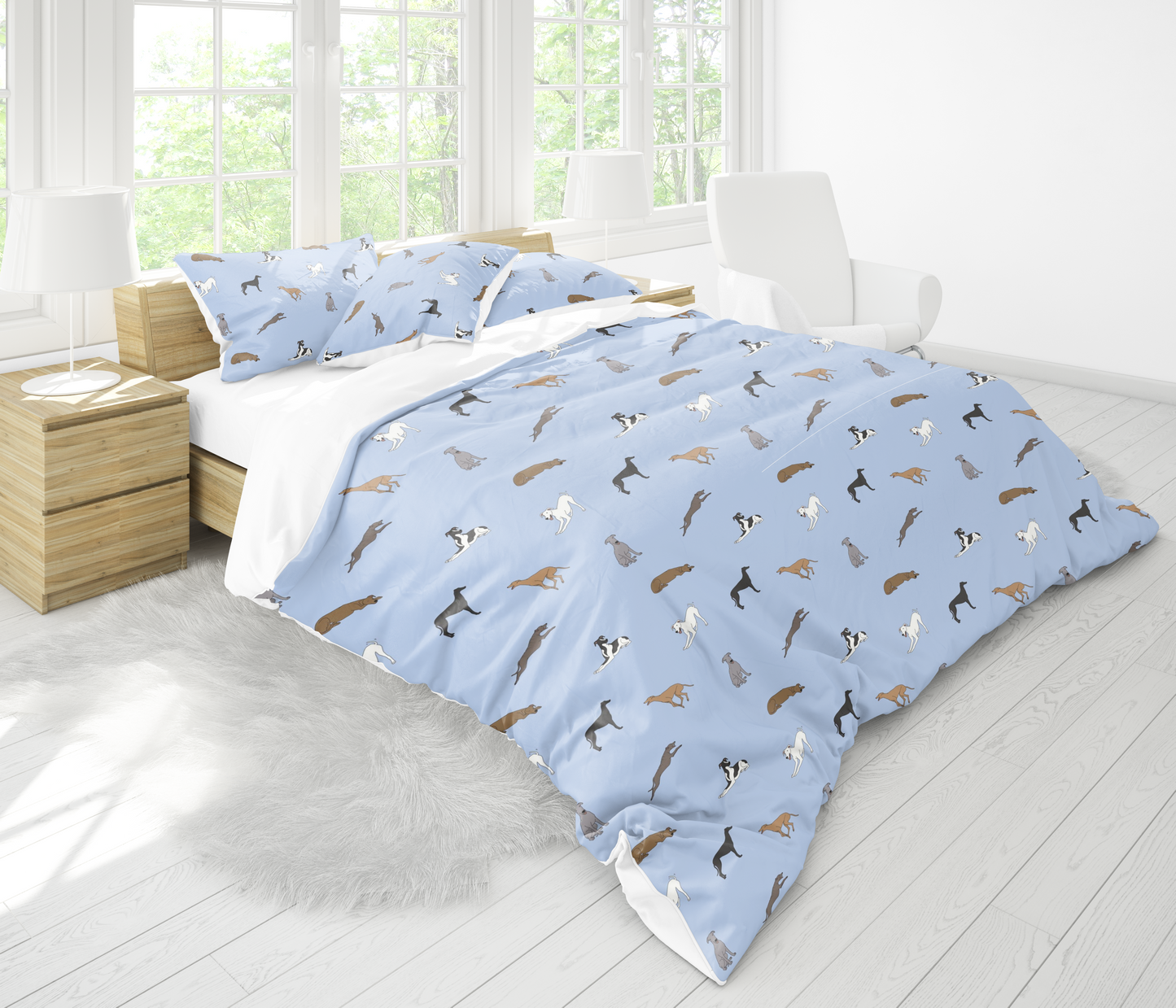 Greyhound Quilt Cover Set